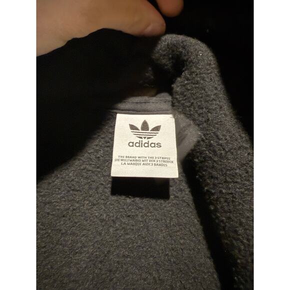 Adidas Women’s Small Crop Hoodie – Large Gold Logo - Picture 5 of 10